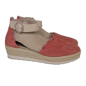 Earth Modena Yarrow suede coral espadrille sandal | 8.5